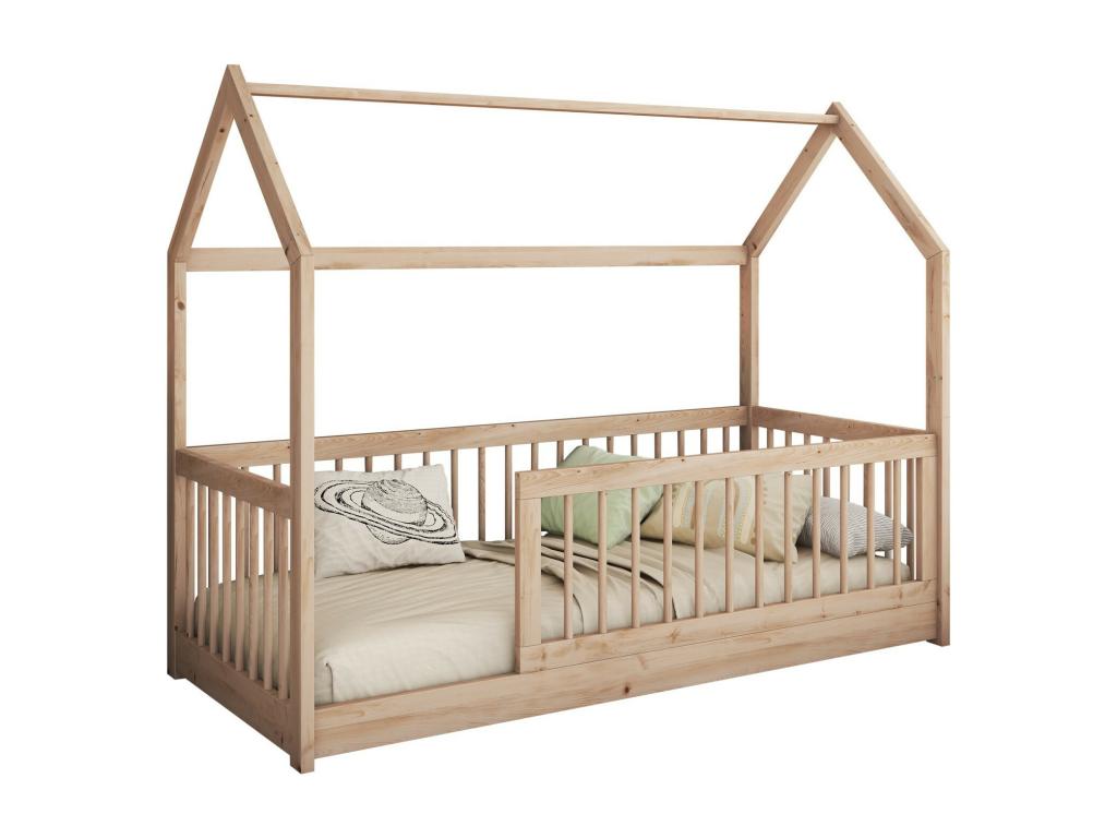 Artvivrestore 168 Letto unico marrone chiaro 90x200 Rete a doghe in legno 97x206x155cm 93158CDZZ