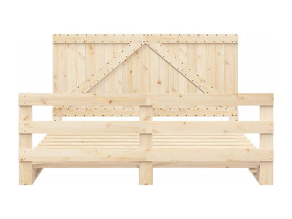 Struttura letto con testiera 200x200 cm Legno massello di pino 97494TPBI