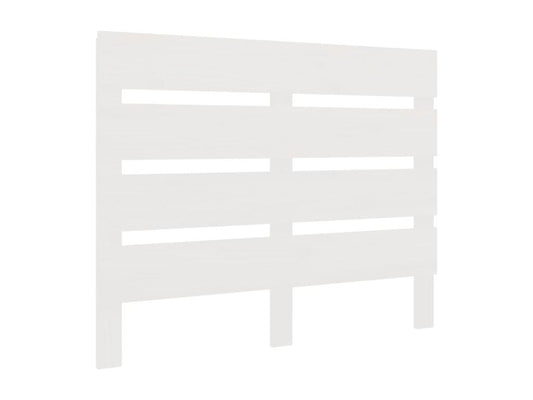 Testiera bianca 90x3x80 cm in legno massello di pino 47473PXKM
