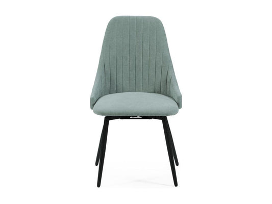 Artvivrestore - Set di 4 sedie girevoli in tessuto verde celadon 25273MLUC