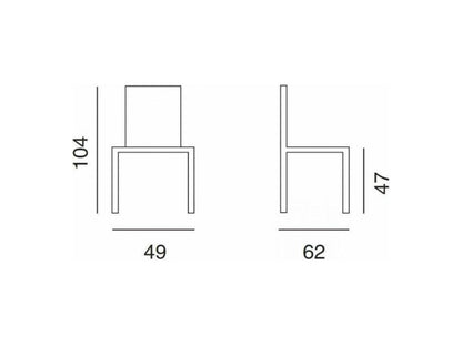 Maisonpuretop Sedia imbottita in similpelle - Set di 2 - Bianco 88656FUZO