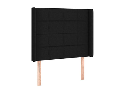 Testiera LED nera 83x16x118/128 cm Tessuto 25255SXRO