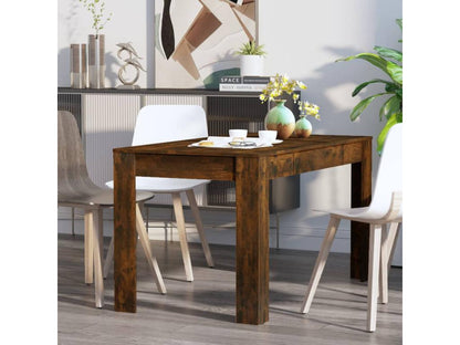 Tavolo da pranzo in rovere affumicato 140x74,5x76 cm in legno ingegnerizzato 89425BTRC