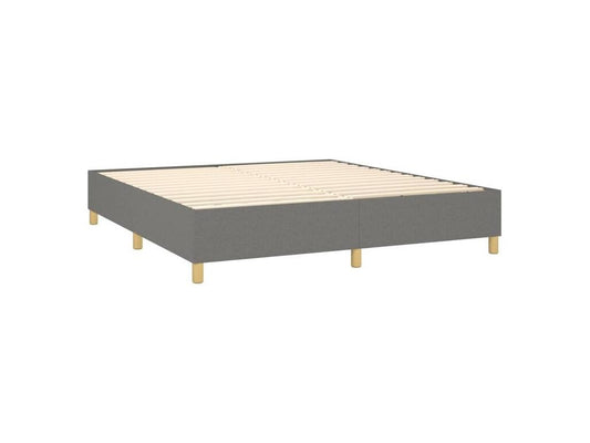 Base letto Artvivrestore con materasso, Tessuto Grigio Scuro 160x200 34327GRMT