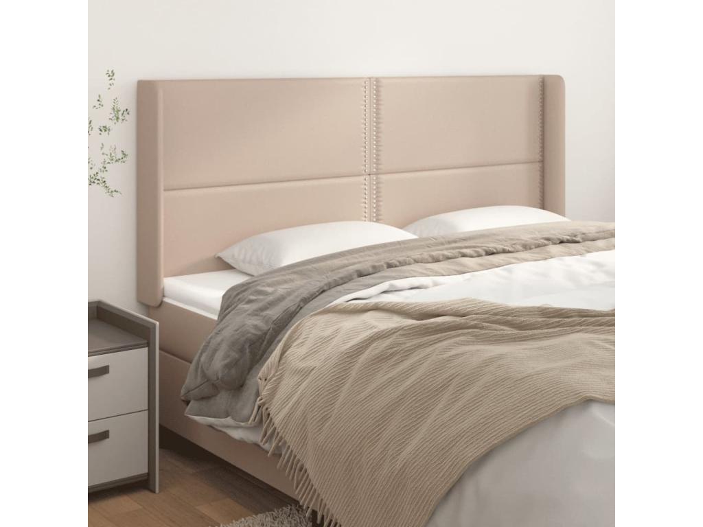 Testiera con ali, colore Cappuccino, 183x16x118/128 cm, 40139YFNJ