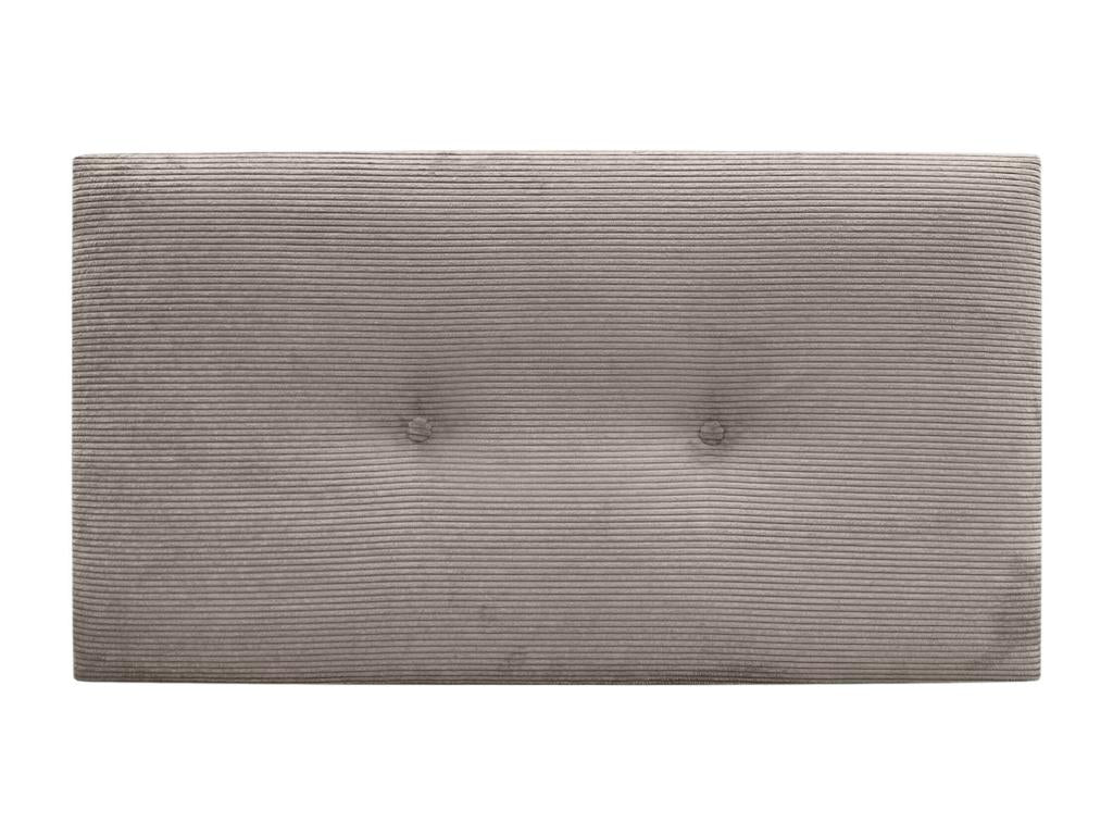 Artvivrestore Testiera in velluto a coste con bottoni 90x60 cm per letti da 80/90 cm - Marrone 00345CIFL