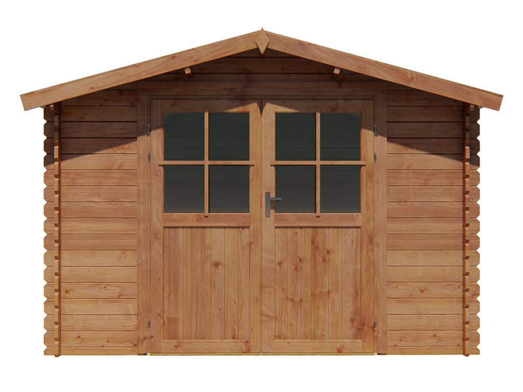 Casetta da giardino in legno trattato in autoclave da 9,91 m², spessore 28 mm - Maisonpuretop 26632EYTU