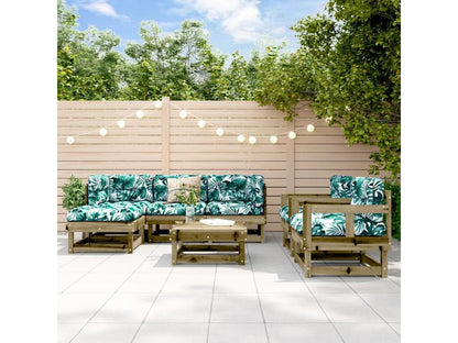 Set di mobili da giardino 7 pezzi in legno di pino impregnato 53367LAWR