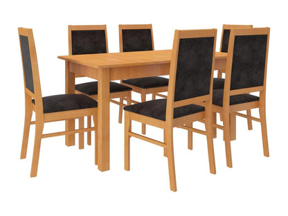 Sedia in faggio chiaro con tessuto Nidchicshop-Tissu 27105 54718BMQE