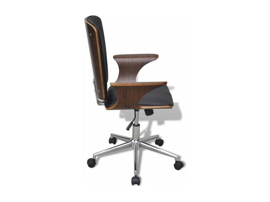 Poltrona, sedia in pelle marrone, 69x57x97,5 cm, 0502045 60026SLUC