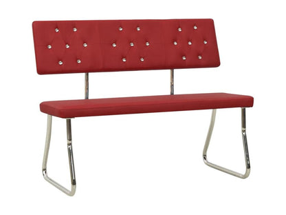 Panca 110cm in similpelle bordeaux rosso 58004JVQZ