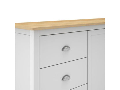 Credenza a 2 ante e 3 cassetti, larghezza 150 cm - Artvivrestore 97961QAFN