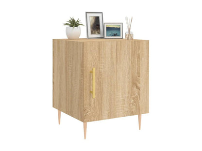 Maisonpuretop Premium - Comodini 2 pezzi, finitura rovere, Maisonpuretop, 40x40x50 cm, legno ingegnerizzato, 54437GEOZ