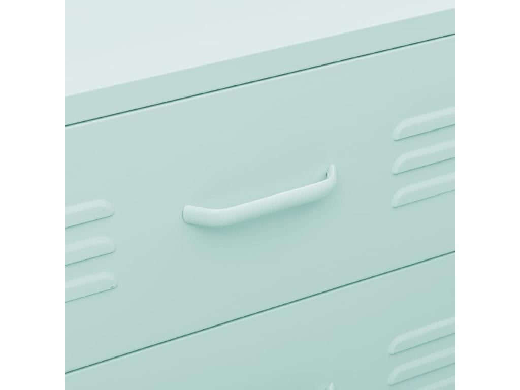 Cassettiera verde menta 80x35x101,5 cm Acciaio 93488IHYX