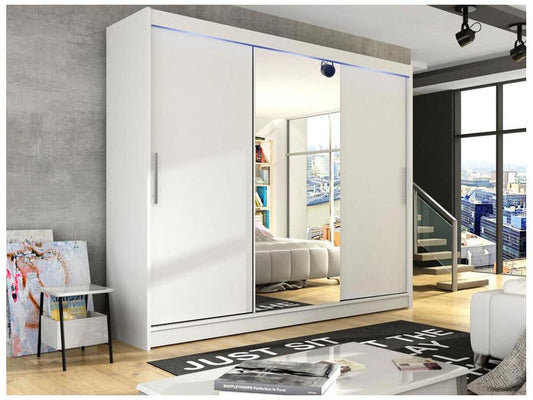 Artvivrestore 122 Armadio bianco 215x250x58cm Ante scorrevoli 76891VXWC