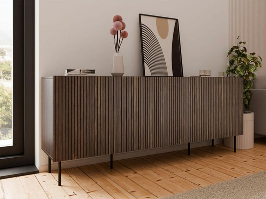 Calmetop 101 Walnut Buffet - Nero 81x201x42cm Calmetop - Laminato 23164BNKT