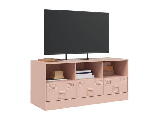 Mobile porta TV rosa 99x39x44 cm acciaio 06113IHAP
