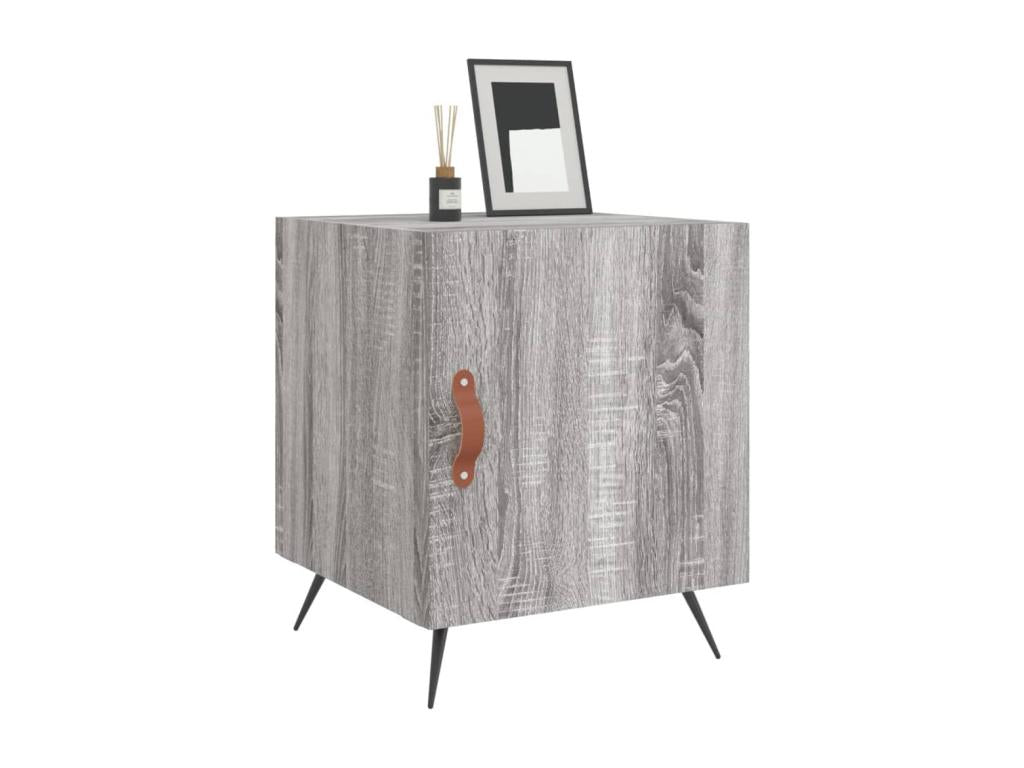 Comodini Maisonpuretop 2 pezzi, grigio, 40x40x50cm, legno ingegnerizzato, 83239CSVV