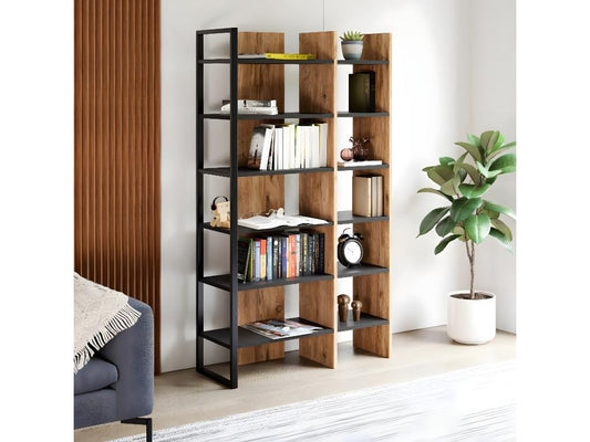 Libreria in rovere Maisonpuretop 94x34x160 cm Maisonpuretop 58912NIOP