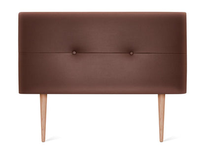 Testiera in similpelle Maisonpuretop con bottoni 105x105cm con gambe per letti da 105cm - Cioccolato 30360VZWO