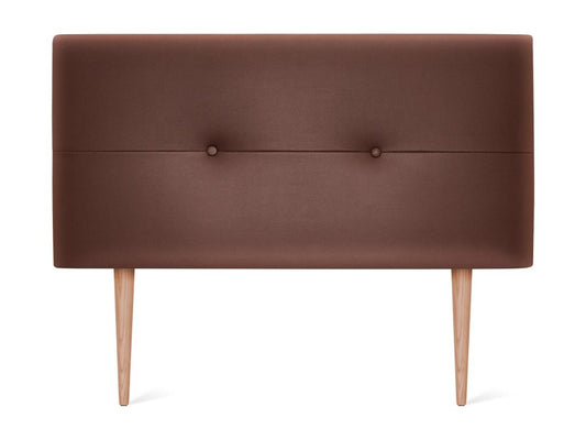 Testiera in similpelle Maisonpuretop con bottoni 105x105cm con gambe per letti da 105cm - Cioccolato 30360VZWO