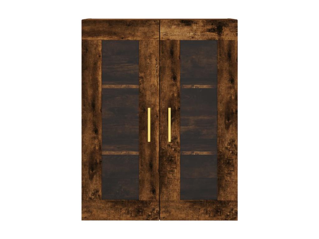 Pensili a 2 pezzi, legno ingegnerizzato rovere affumicato, 13925DKZL