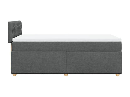 Base letto Artvivrestore con materasso, Grigio Scuro 80x200 cm, Tessuto 32513MQVO