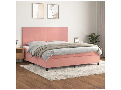 Base letto Maisonpuretop con materasso, Rose 200x200 Velvet 94104EWOW