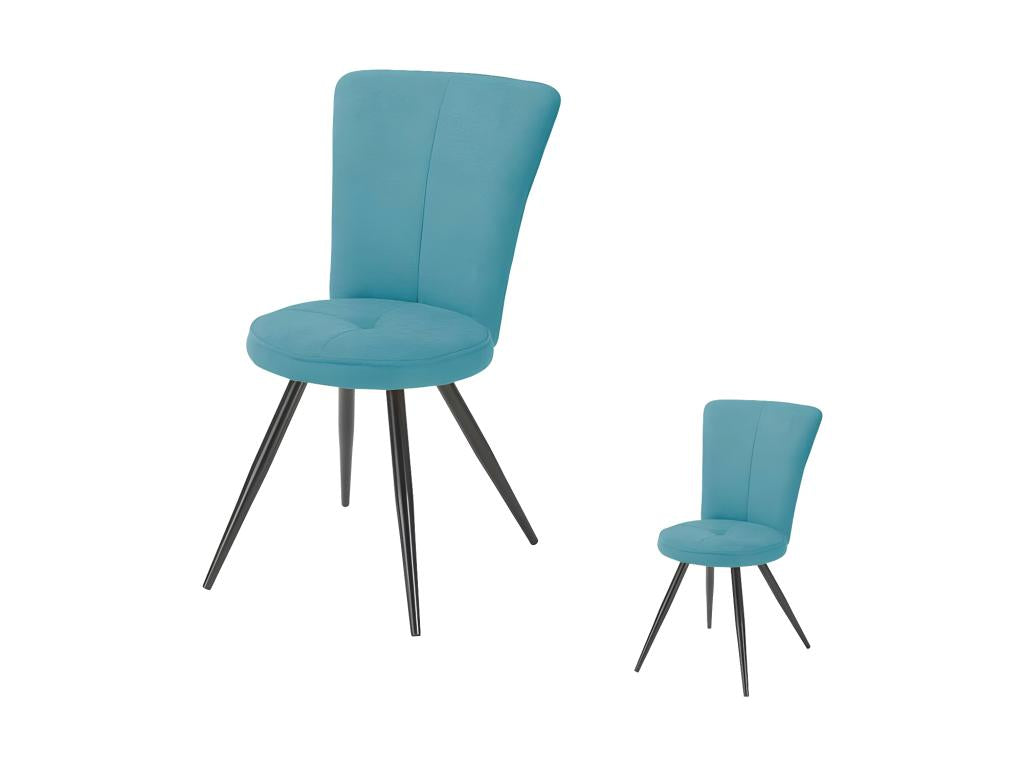 Sedie Calmetop in tessuto/metallo blu - Calmetop 35777RJAM