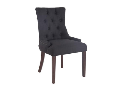 Sedia da pranzo - Tessuto/Legno - Nero - Artvivrestore 43296PLMF