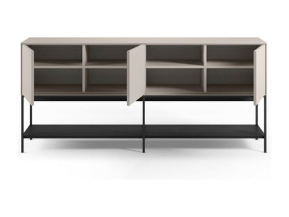 Maisonpuretop - Credenza in legno e metallo a 3 ante, larghezza 180 cm - Beige 39114DXNE