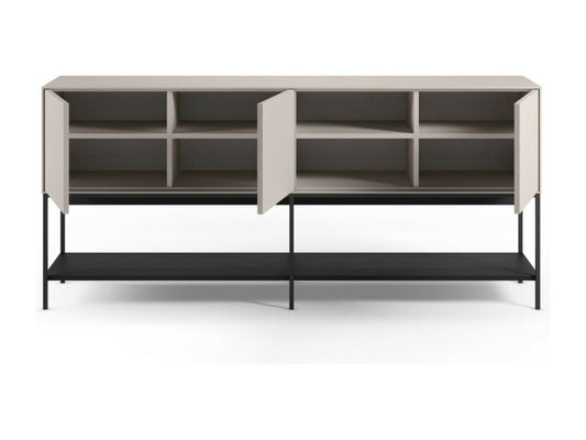 Maisonpuretop - Credenza in legno e metallo a 3 ante, larghezza 180 cm - Beige 39114DXNE