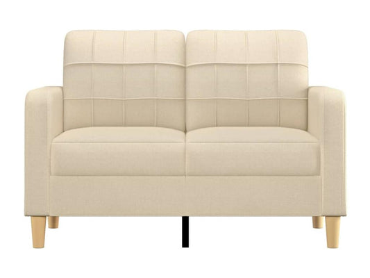 Divano 2 posti, crema, 120 cm, tessuto, 35315PKEK