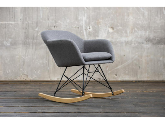 Poltrona - Tessuto intrecciato grigio - Maisonpuretop 98522KUHX