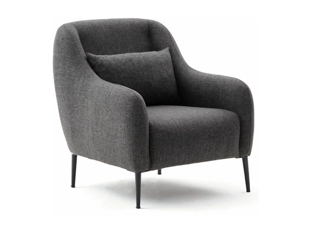 Poltrona Maisonpuretop, tessuto antracite, 39831RBIE