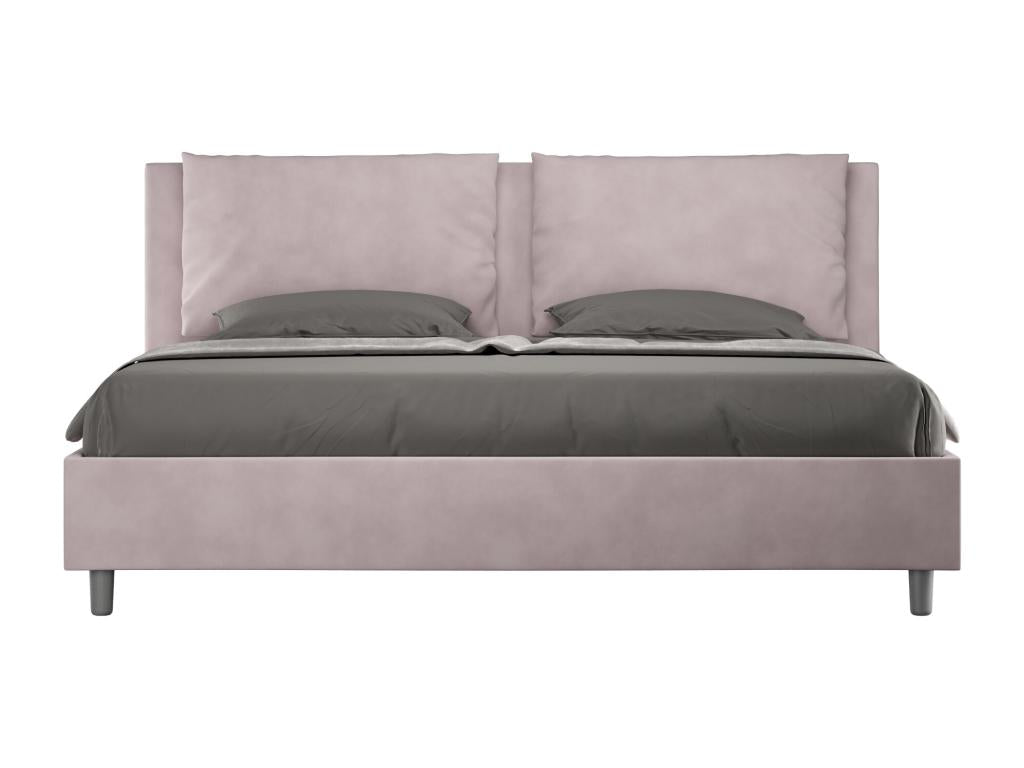 Letto con rete a doghe imbottita 180x210 microfibra Artvivrestore 41355HCYH