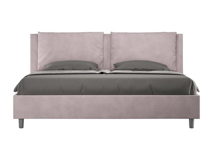 Letto con rete a doghe imbottita 180x210 microfibra Artvivrestore 41355HCYH