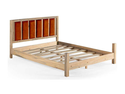 Letto in legno massello chiaro con testiera in tessuto morbido, Artvivrestore - 7 misure - Colore bordeaux - 100x200 02982HPNJ