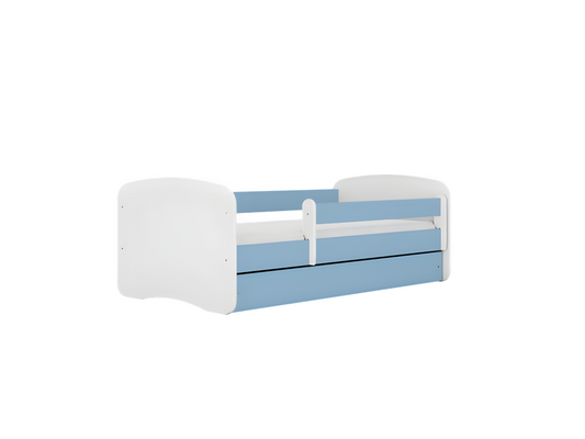 Letto Artvivrestore blu senza motivo con cassetto, senza materasso, 140/70 cm, 66626RMKS