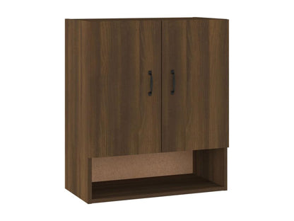 Mobiletto a muro, rovere marrone, 60x31x70 cm, legno ingegnerizzato, 71746MJUH