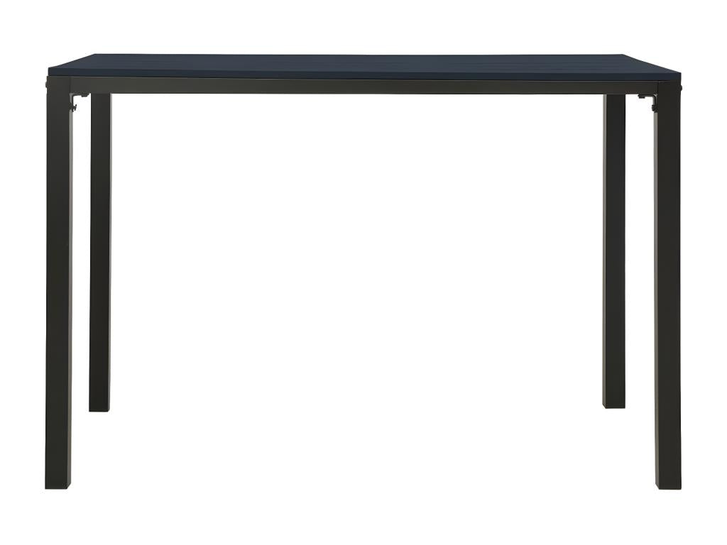 Set da pranzo da giardino in acciaio e nero da 3 pezzi di Maisonpuretop 19632UBFN