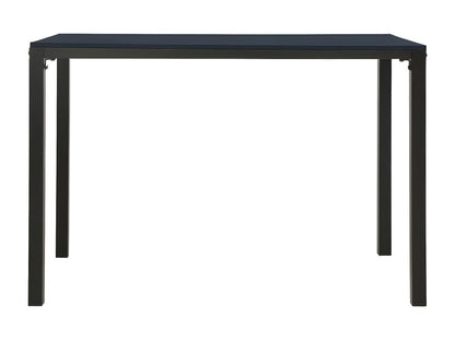 Set da pranzo da giardino in acciaio e nero da 3 pezzi di Maisonpuretop 19632UBFN