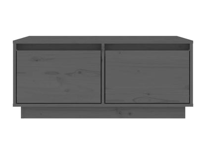 Tavolino da caffè grigio 80x50x35 cm in legno massello di pino 23715XXAW