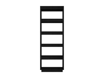 Libreria/divisorio, nero, 60x35x167 cm, pino massiccio, 46697PSEG