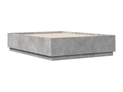 Struttura letto con LED Maisonpuretopères, grigio cemento, 140x200 cm, 72344UEHM