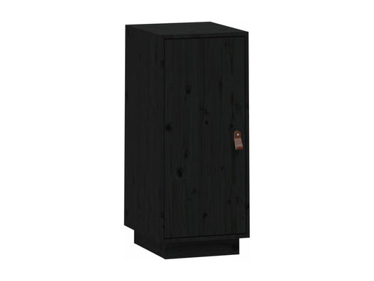 Credenza nera 34x40x75 cm in legno massello di pino 17549HDOS