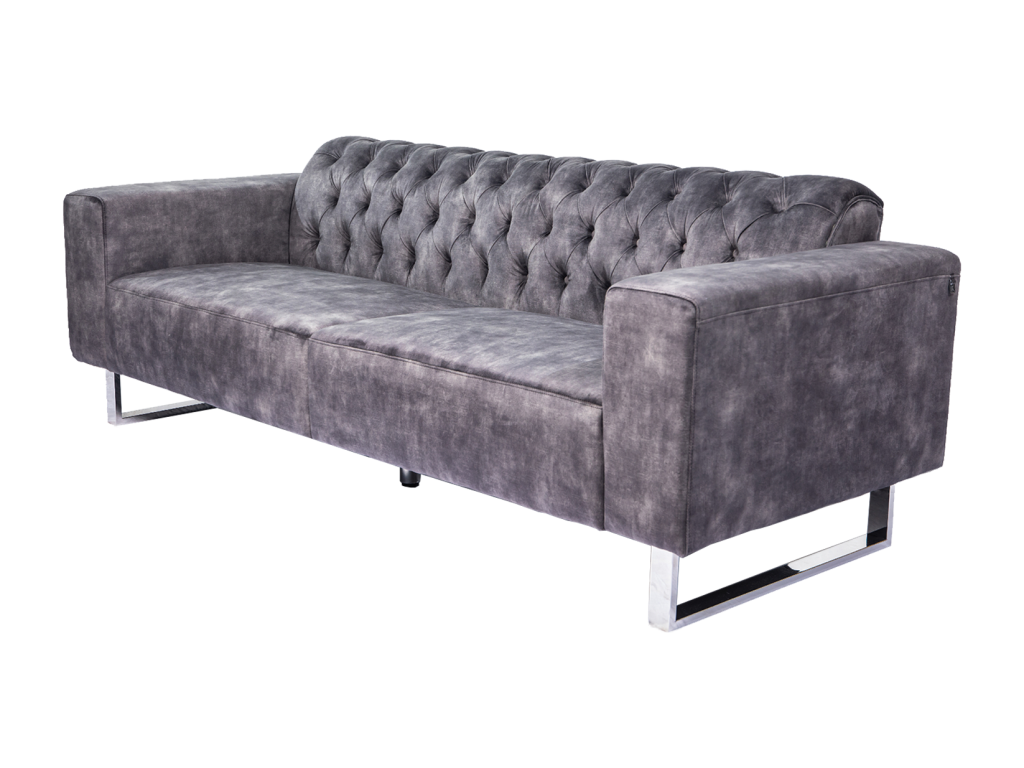 Divano - Velluto grigio - Maisonpuretop 36370MKFN