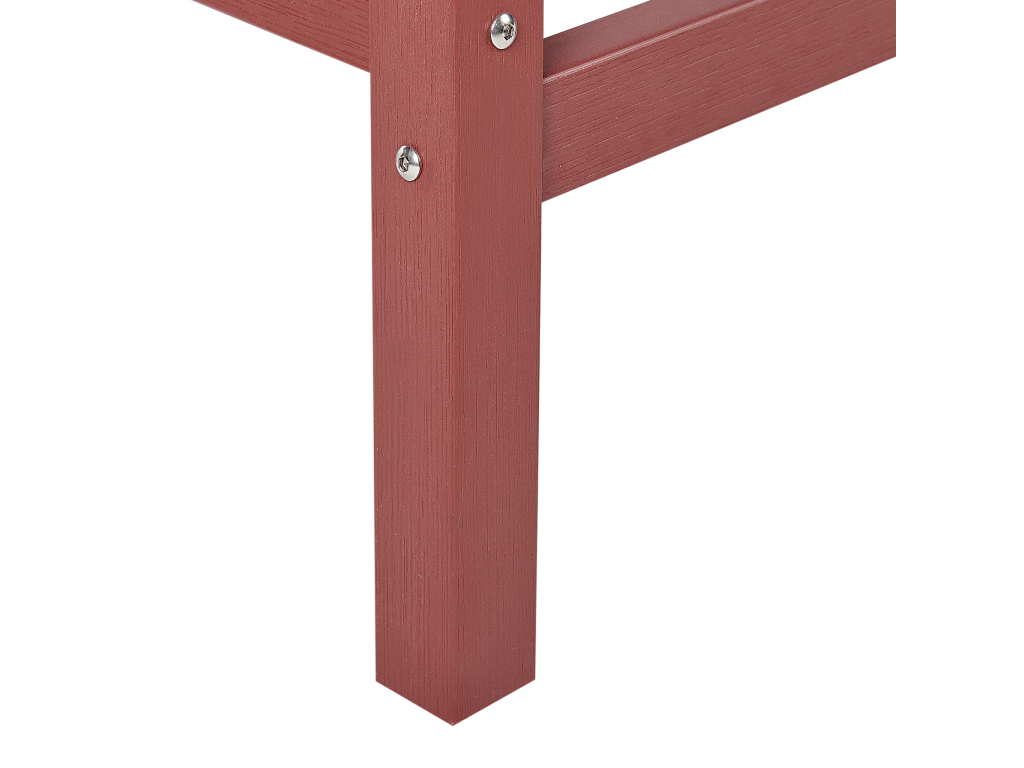 Tavolo da giardino in legno rosso Nidchicshop 63587HBUX