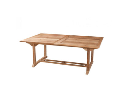 Artvivrestore - Tavolo da giardino per 10/12 persone - rettangolare allungabile 200/300x120 cm in legno di teak 17447WLBL