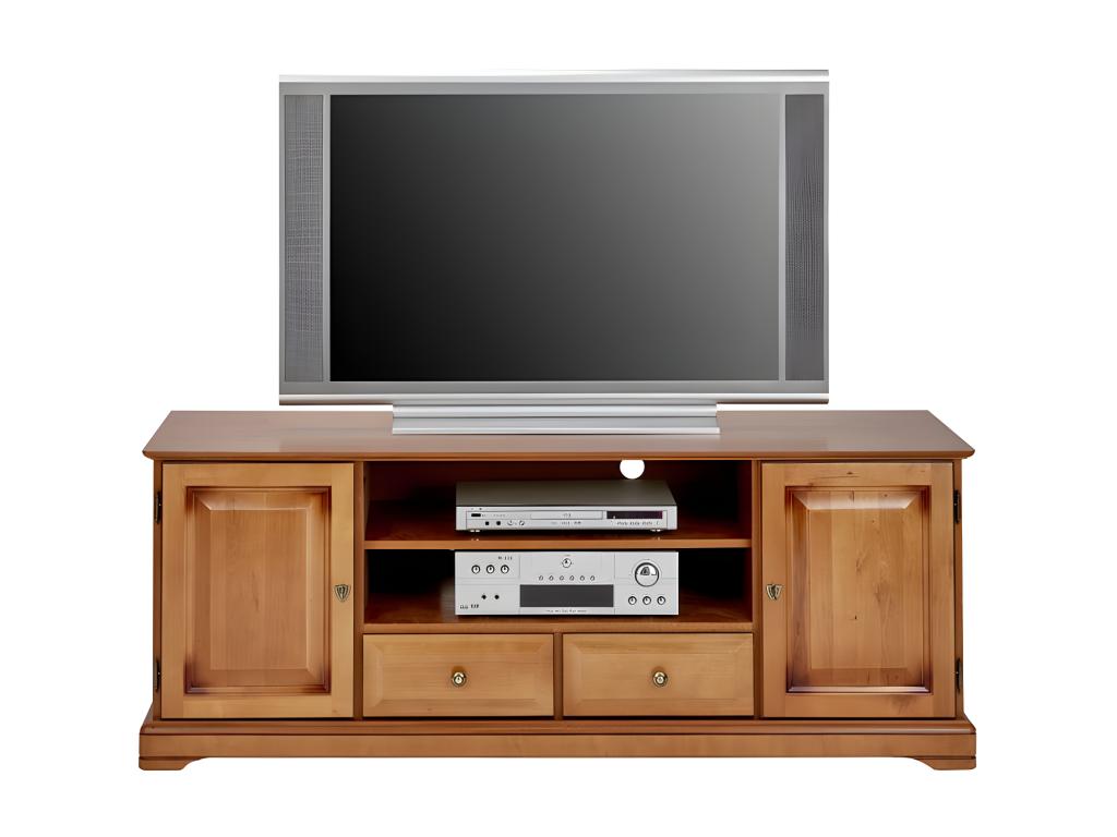 Mobile TV/bar in legno di ciliegio da 60 pollici con 2 ante e 2 cassetti, L 158,8 cm A 60,3 cm P 46 cm, 16627WMND